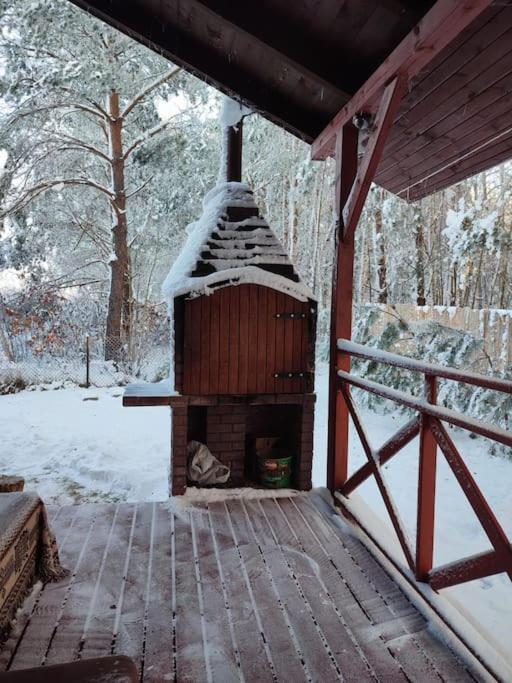 Domek Wypoczynkowy Caloroczny U Agi Z Balia Z Jacuzzi I Sauna Villa Przezmark Kültér fotó