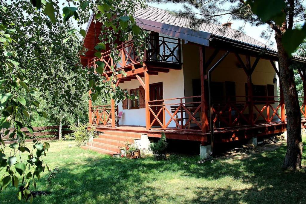 Domek Wypoczynkowy Caloroczny U Agi Z Balia Z Jacuzzi I Sauna Villa Przezmark Kültér fotó