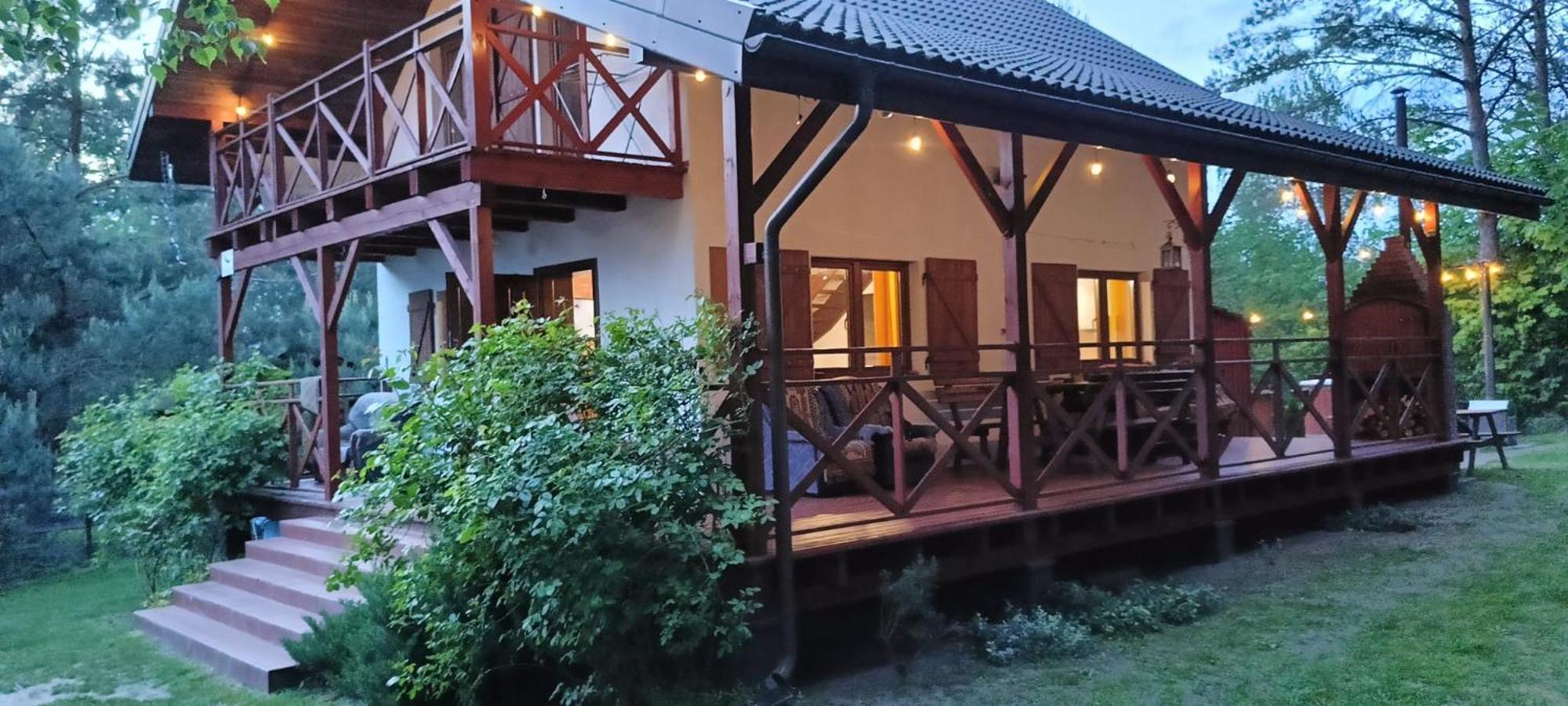 Domek Wypoczynkowy Caloroczny U Agi Z Balia Z Jacuzzi I Sauna Villa Przezmark Kültér fotó